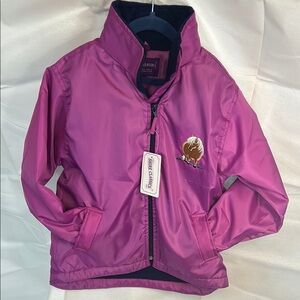 Vibrant Purple wind breaker with High Collar and Smooth Finish